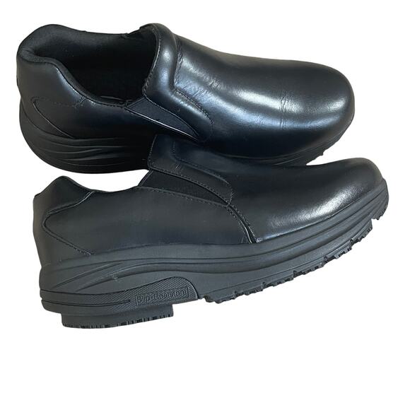 Gdefy by Gravity Defyer Men's Compass 2.0 Slip Resistant Black Leather Size 11 - Picture 2 of 9